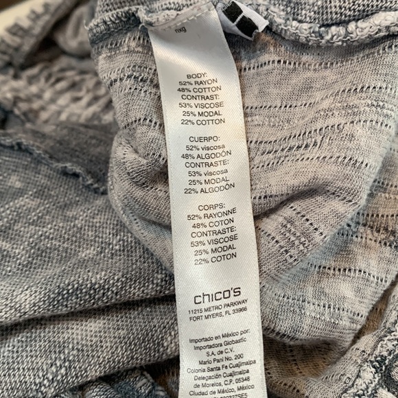 Zenergy by Chico’s Textured Long Draped Front Cardigan With Pockets - Picture 8 of 11